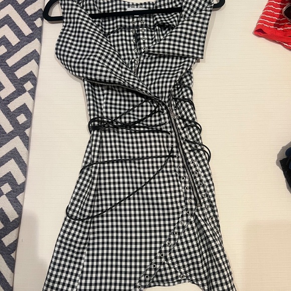 Miaou Celestial Mini Dress (Gingham) XXS - Picture 3 of 4